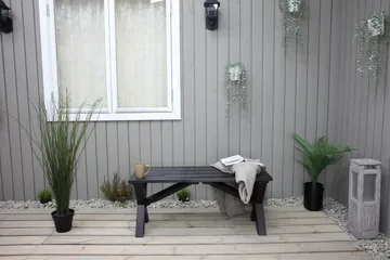 Lietinna Havebænk 100 cm - Mørkeblå - Havemøbler - Havesofaer & bænke - Udendørs bænk & havebænk