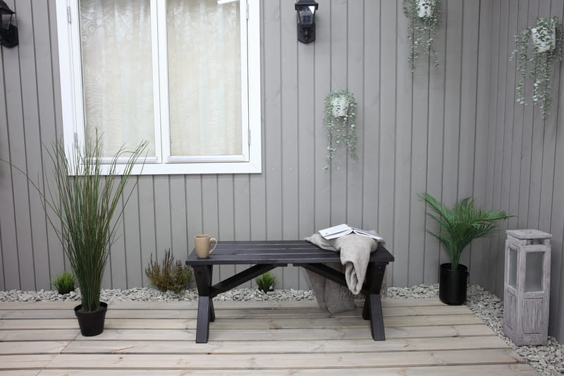 Lietinna Havebænk 100 cm - Mørkeblå - Havemøbler - Havesofaer & bænke - Udendørs bænk & havebænk