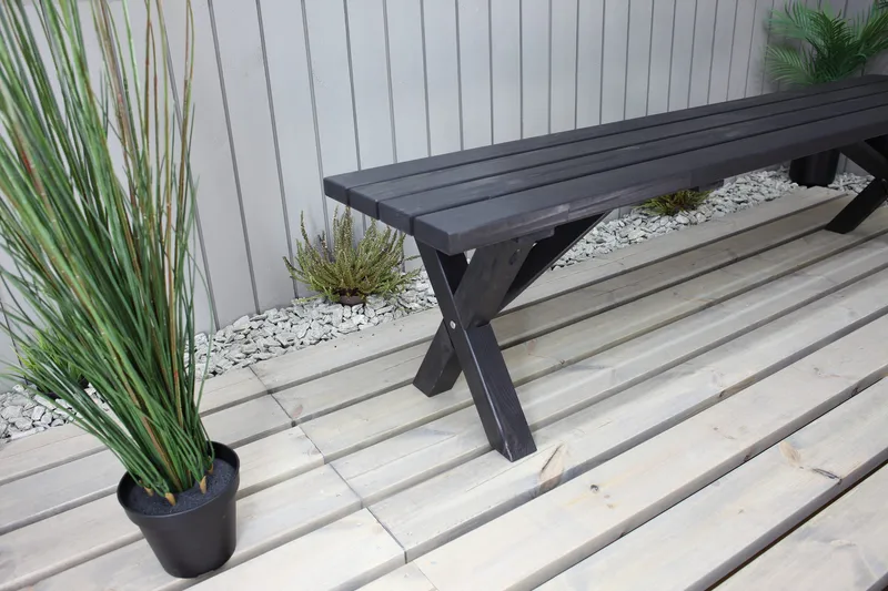 Lietinna Havebænk 180 cm - Mørkeblå - Havemøbler - Havesofaer & bænke - Udendørs bænk & havebænk