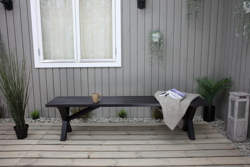 Lietinna Havebænk 180 cm - Mørkeblå - Havemøbler - Havesofaer & bænke - Udendørs bænk & havebænk