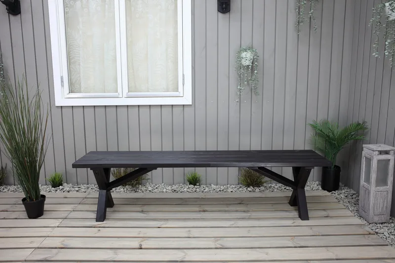 Lietinna Havebænk 180 cm - Mørkeblå - Havemøbler - Havesofaer & bænke - Udendørs bænk & havebænk