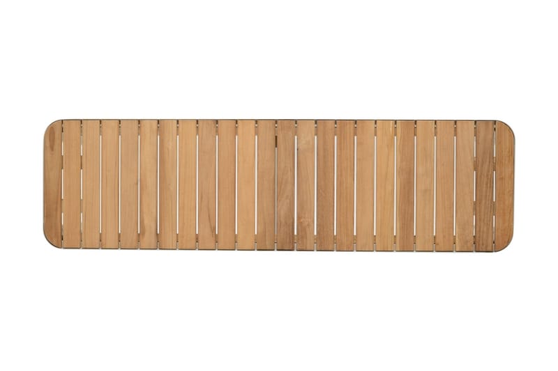 Portals Havebænk 143 cm - Hvid/Træ - Havemøbler - Havesofaer & bænke - Udendørs bænk & havebænk