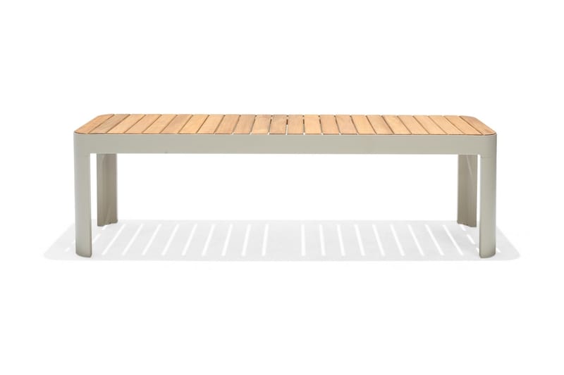 Portals Havebænk 143 cm - Hvid/Træ - Havemøbler - Havesofaer & bænke - Udendørs bænk & havebænk