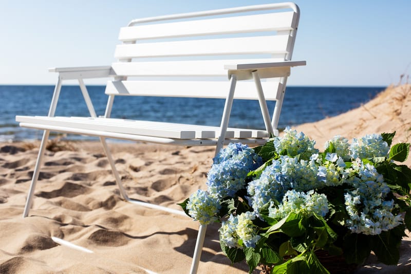 Retro 322 2-Pers. Bænk Hvid - Varax - Havemøbler - Havesofaer & bænke - Udendørs bænk & havebænk