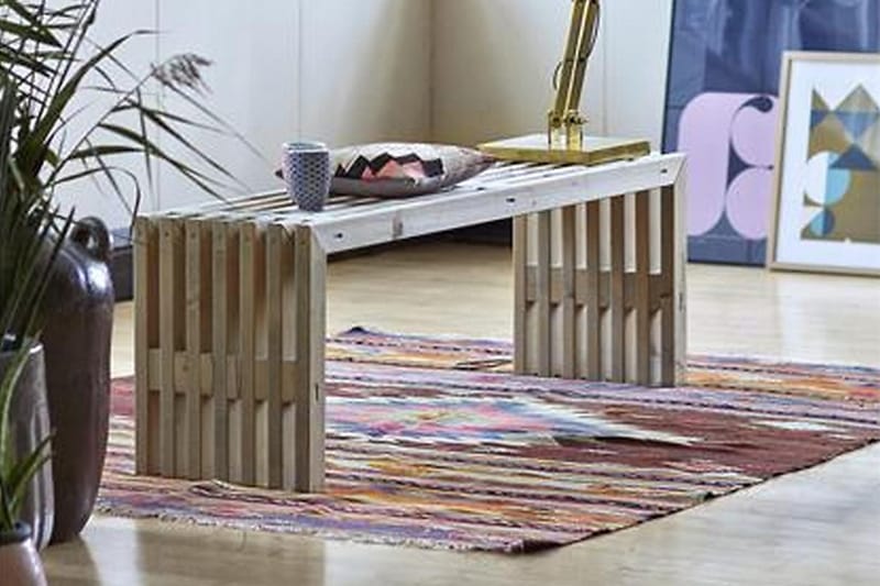 Rustik træbænk Design 138x36x45cm - Havemøbler - Havesofaer & bænke - Udendørs bænk & havebænk