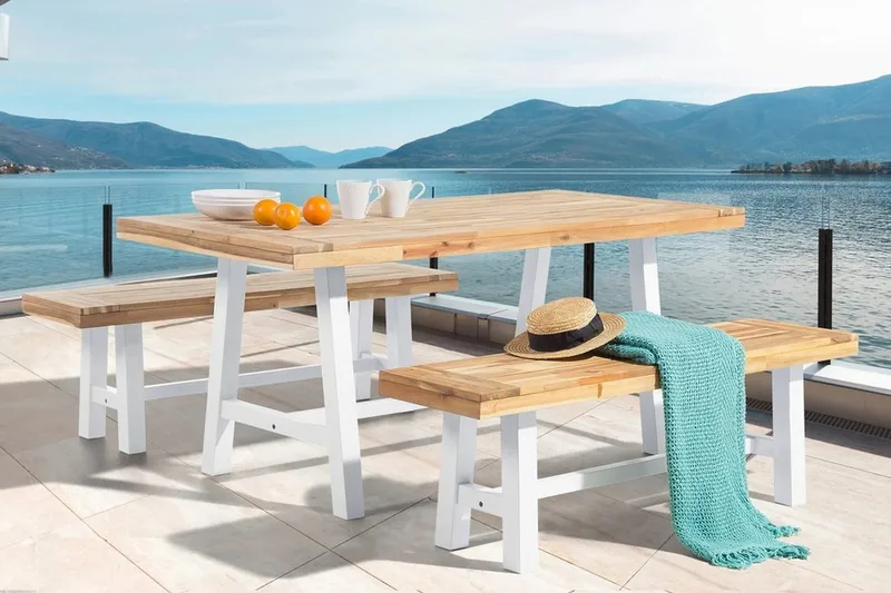 Scania Havebænk 140 cm - Træ / natur - Havemøbler - Havesofaer & bænke - Udendørs bænk & havebænk