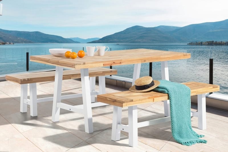 Scania Havebænk 140 cm - Træ / natur - Havemøbler - Havesofaer & bænke - Udendørs bænk & havebænk