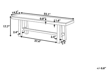Scania Havebænk 140 cm - Træ / natur - Havemøbler - Havesofaer & bænke - Udendørs bænk & havebænk