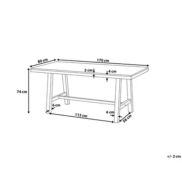 Scania Havebord 170 cm - Træ / natur - Havemøbler - Havesofaer & bænke - Udendørs bænk & havebænk