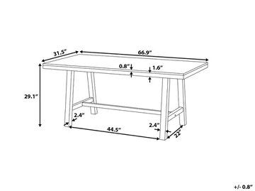 Scania Havebord 170 cm - Træ / natur - Havemøbler - Havesofaer & bænke - Udendørs bænk & havebænk