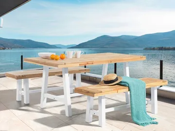 Scania Havebord 170 cm - Træ / natur - Havemøbler - Havesofaer & bænke - Udendørs bænk & havebænk