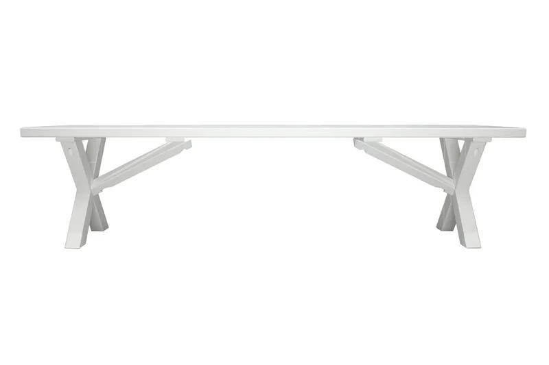 Scottsdale Bænk 180 cm - Hvid - Havemøbler - Havesofaer & bænke - Udendørs bænk & havebænk