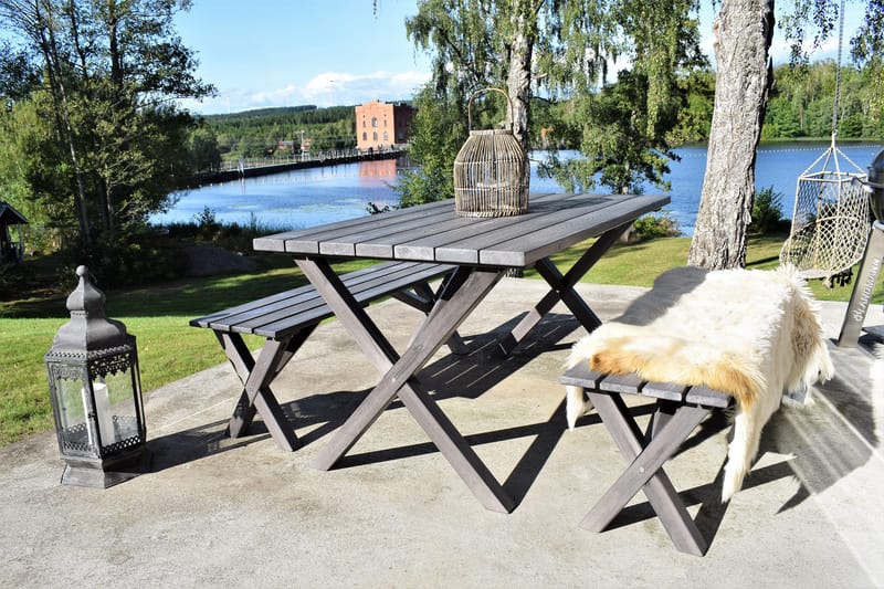 Spisebordssæt Scottsdale 150 cm + 4 Kungshamn Stol Shabby Ch - KWA - Havemøbler - Udendørsgruppe - Havesæt
