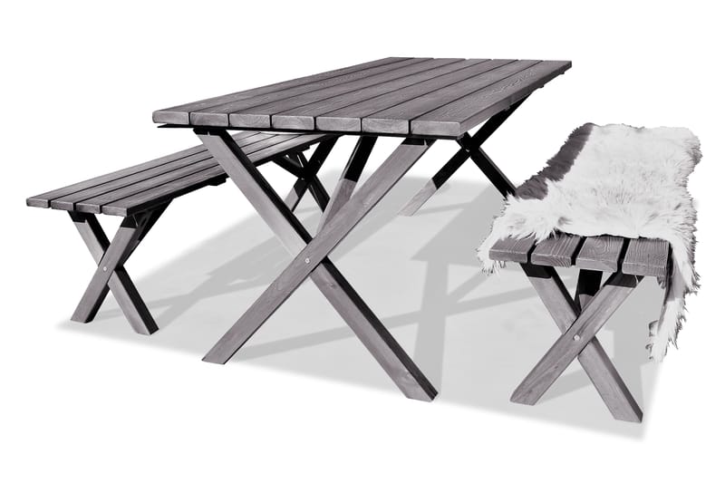 Spisebordssæt Scottsdale Fasta 190 + 6 Kungshamn Stol Shabby, KWA