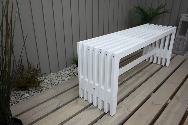 Ulrey bænk - Hvid - Havemøbler - Havesofaer & bænke - Udendørs bænk & havebænk