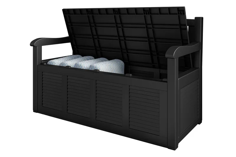 Cliffwyn Udendørsbænk med opbevaring - Grå - Havemøbler - Havesofaer & bænke - Udendørs bænk & havebænk