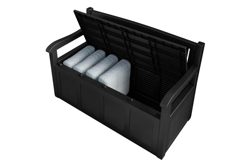 Cliffwyn Udendørsbænk med opbevaring - Grå - Havemøbler - Havesofaer & bænke - Udendørs bænk & havebænk