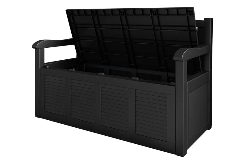 Cliffwyn Udendørsbænk med opbevaring - Grå - Havemøbler - Havesofaer & bænke - Udendørs bænk & havebænk