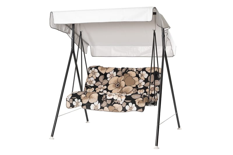 Duetto Komplet Hængekøje 130 cm, Grå/Blomstret