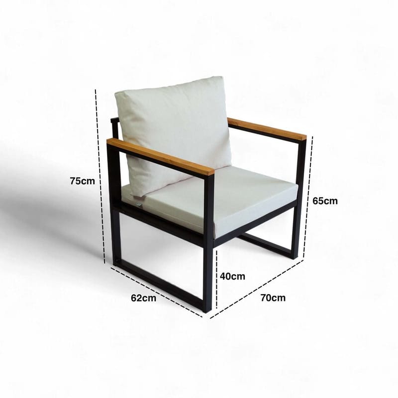 Feylan Havesofa 70 cm - Beige - Havemøbler - Havesofaer & bænke - Havesofaer