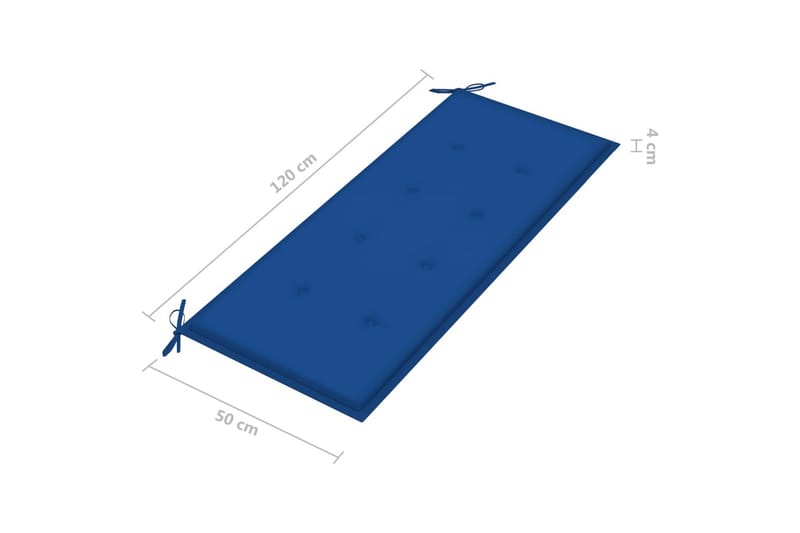 foldbar havebænk med hynde 118 cm bambus - Brun - Havemøbler - Havesofaer & bænke - Udendørs bænk & havebænk