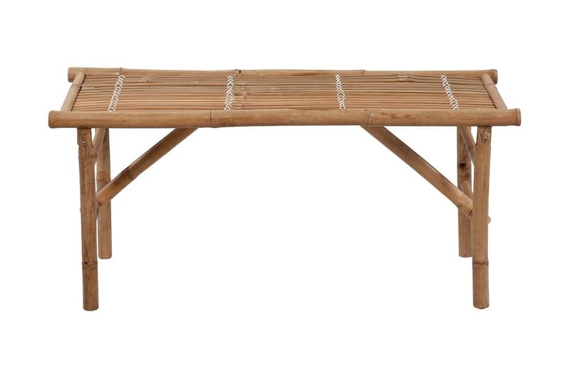 foldbar havebænk med hynde 118 cm bambus - Brun - Havemøbler - Havesofaer & bænke - Udendørs bænk & havebænk
