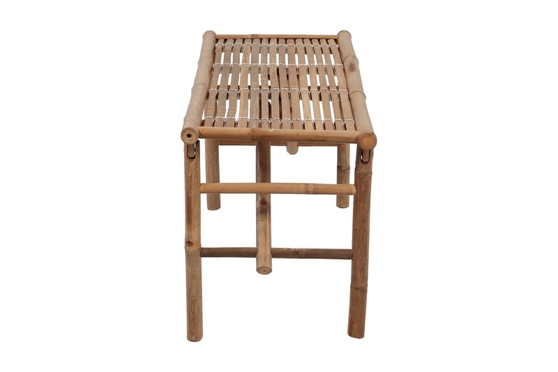 foldbar havebænk med hynde 118 cm bambus - Brun - Havemøbler - Havesofaer & bænke - Udendørs bænk & havebænk