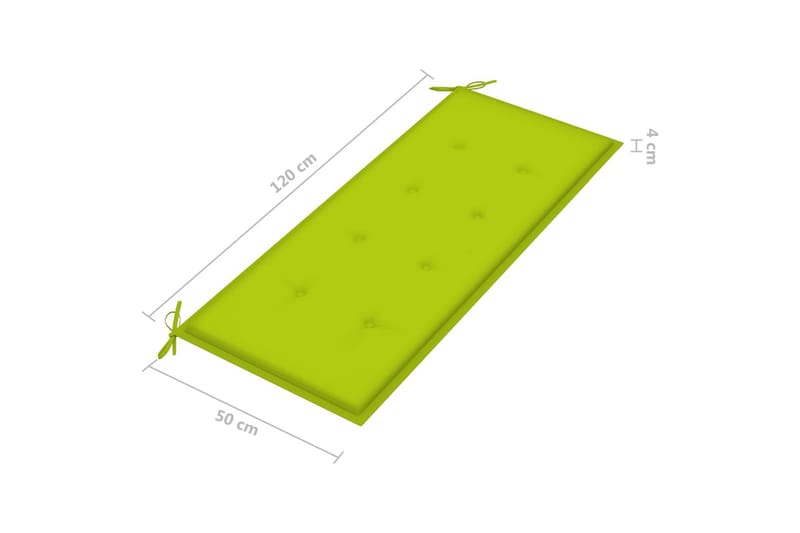 foldbar havebænk med hynde 118 cm bambus - Brun - Havemøbler - Havesofaer & bænke - Udendørs bænk & havebænk