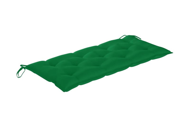 Foldbar Havebænk Med Hynde 118 cm Bambus - Brun - Havemøbler - Havesofaer & bænke - Udendørs bænk & havebænk