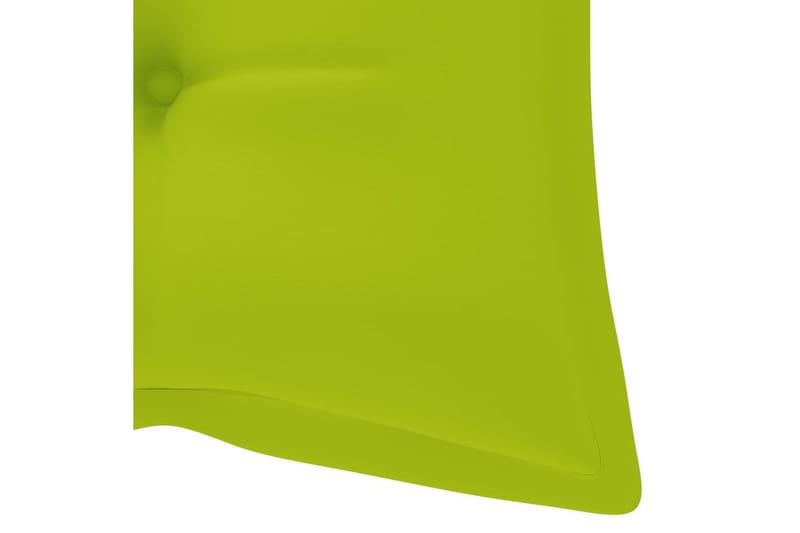 Foldbar Havebænk Med Hynde 118 cm Bambus - Brun - Havemøbler - Havesofaer & bænke - Udendørs bænk & havebænk