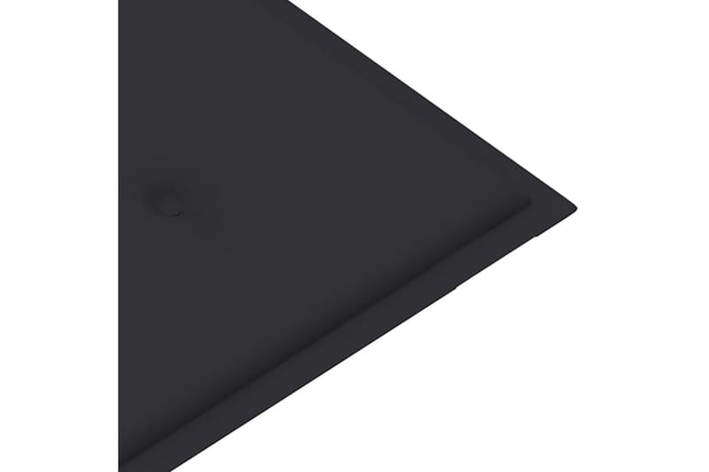 Foldbar Havebænk Med Hynde 118 cm Bambus - Brun - Havemøbler - Havesofaer & bænke - Udendørs bænk & havebænk
