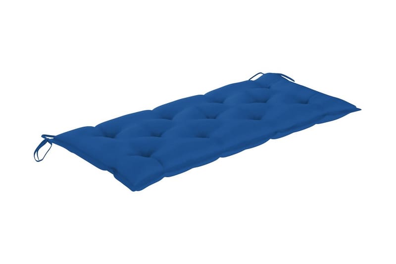 Foldbar Havebænk Med Hynde 118 cm Bambus - Brun - Havemøbler - Havesofaer & bænke - Udendørs bænk & havebænk
