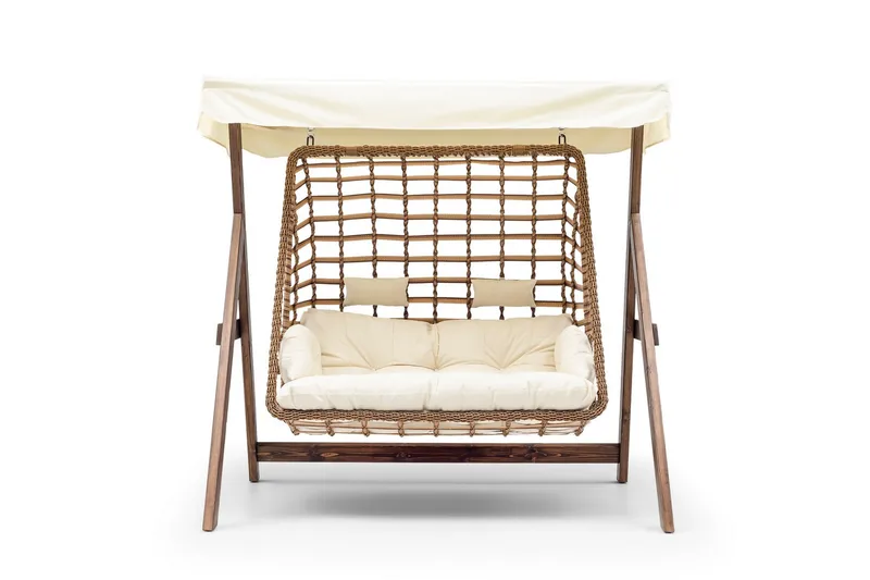 Girne Komplet Hammock 190 cm - Cream - Havemøbler - Havesofaer & bænke - Hængesofaer