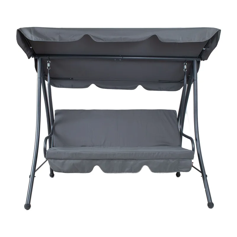 Gyngestol HOME4YOU Mona 3-personers, grå - Grå - Havemøbler - Havesofaer & bænke - Gyngesofa