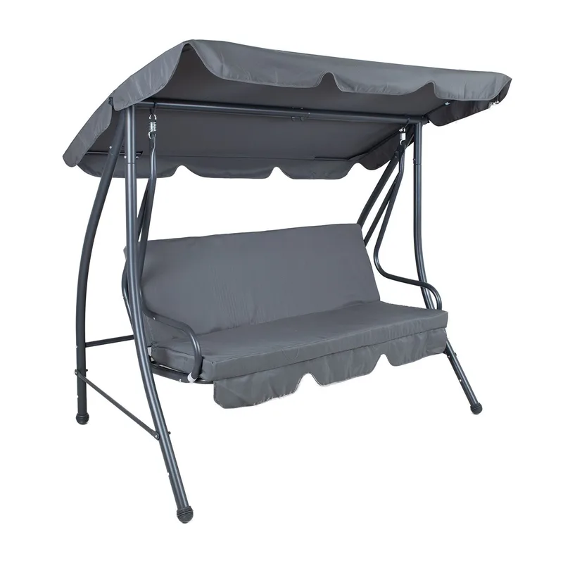 Gyngestol HOME4YOU Mona 3-personers, grå, Grå