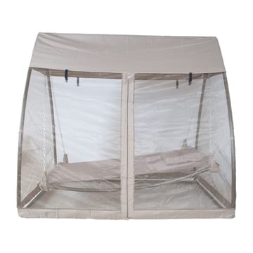 Hængekøje HOME4YOU Sunday med baldakin taupe - Taupe / beige - Havemøbler - Havesofaer & bænke - Hængekøjer