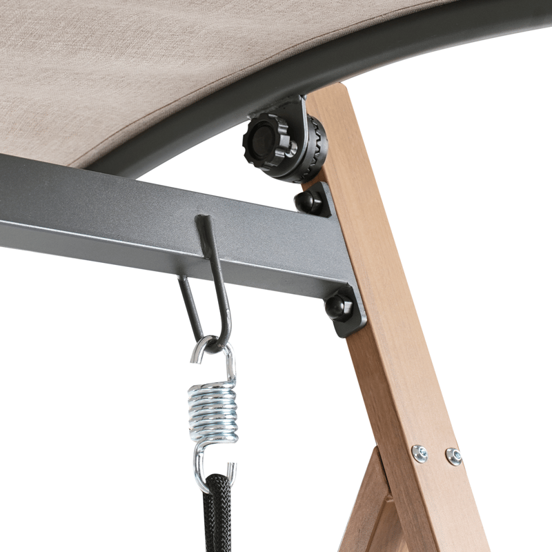 Hængekøje udendørs Bonagia Stål - Beige/Grå/Brun - Havemøbler - Havesofaer & bænke - Hængesofaer