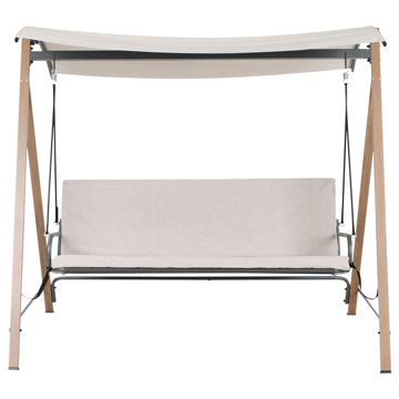 Hængekøje udendørs Bonagia Stål - Beige/Grå/Brun - Havemøbler - Havesofaer & bænke - Hængesofaer