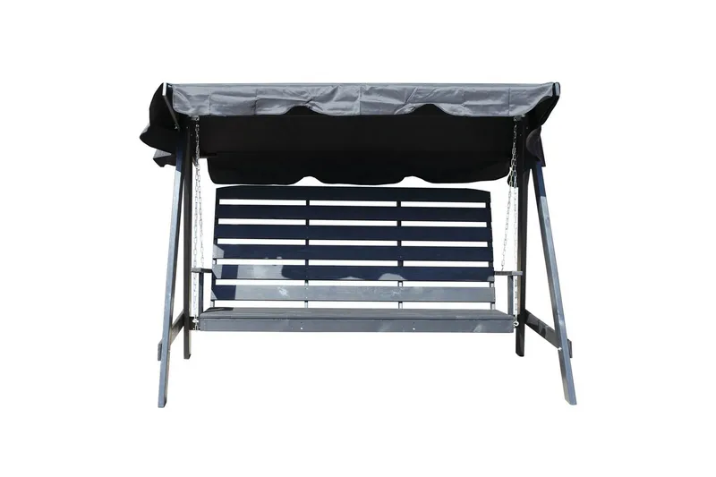 hængekøje Pelle med tag Kaffe - Kaffe sort & sort - Havemøbler - Havesofaer & bænke - Gyngesofa