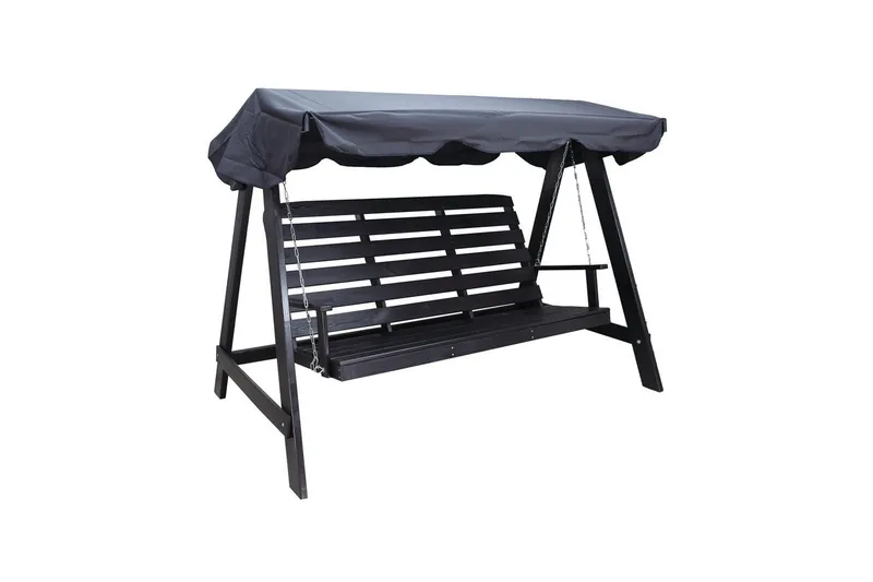 hængekøje Pelle med tag Kaffe, Kaffe sort & sort