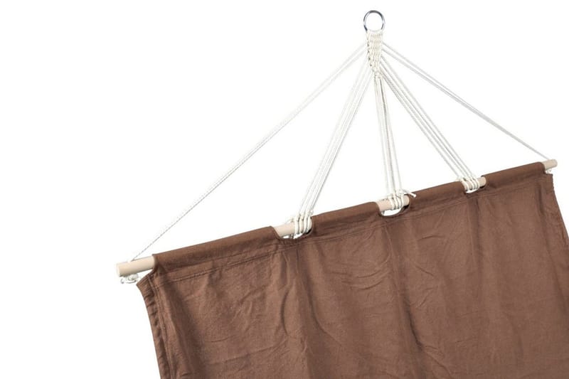 Hængekøje Med Stang 210 X 150 Cm Brun - Brun - Havemøbler - Havesofaer & bænke - Hængekøjer