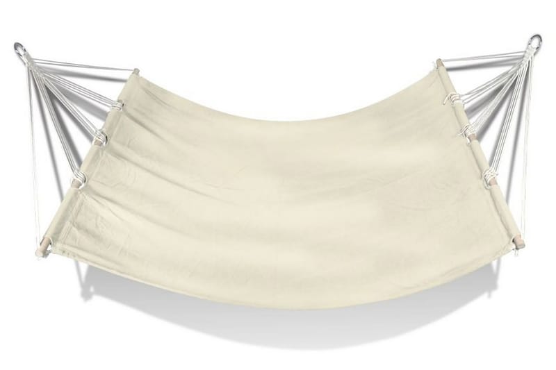 Hængekøje Med Stang 210 X 150 Cm Creme - Creme - Havemøbler - Havesofaer & bænke - Hængekøjer
