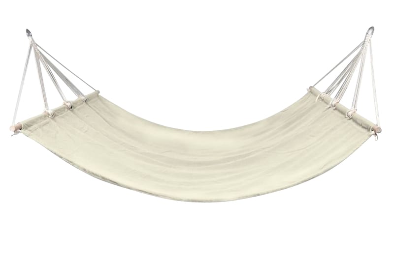 Hængekøje Med Stang 210 X 150 Cm Creme - Creme - Havemøbler - Havesofaer & bænke - Hængekøjer