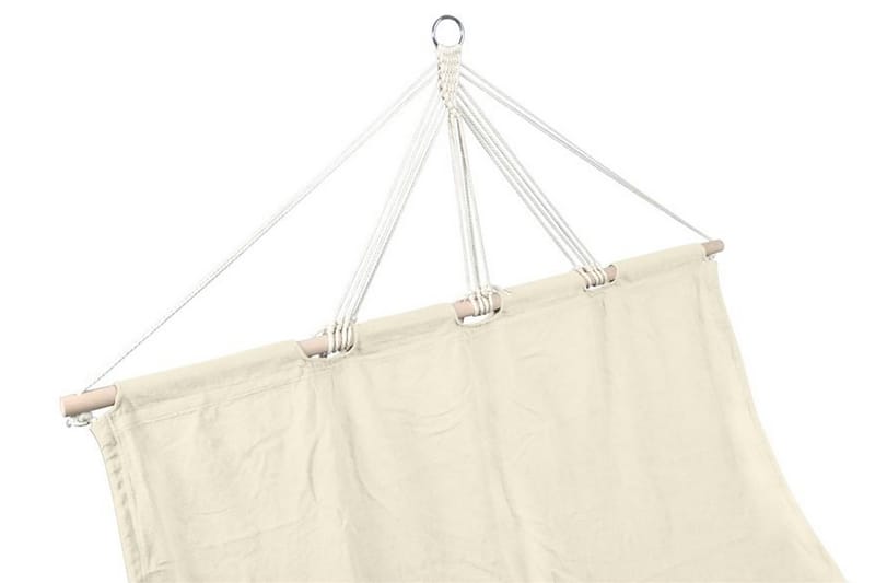 Hængekøje Med Stang 210 X 150 Cm Creme - Creme - Havemøbler - Havesofaer & bænke - Hængekøjer