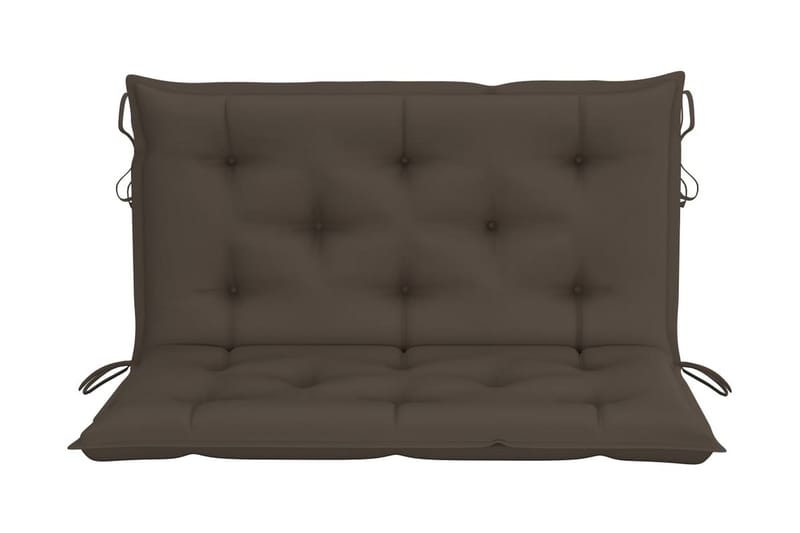 2-personers gyngesofa med palmeblade og hynde 202 cm bambus - Brun - Havemøbler - Havesofaer & bænke - Hængesofaer