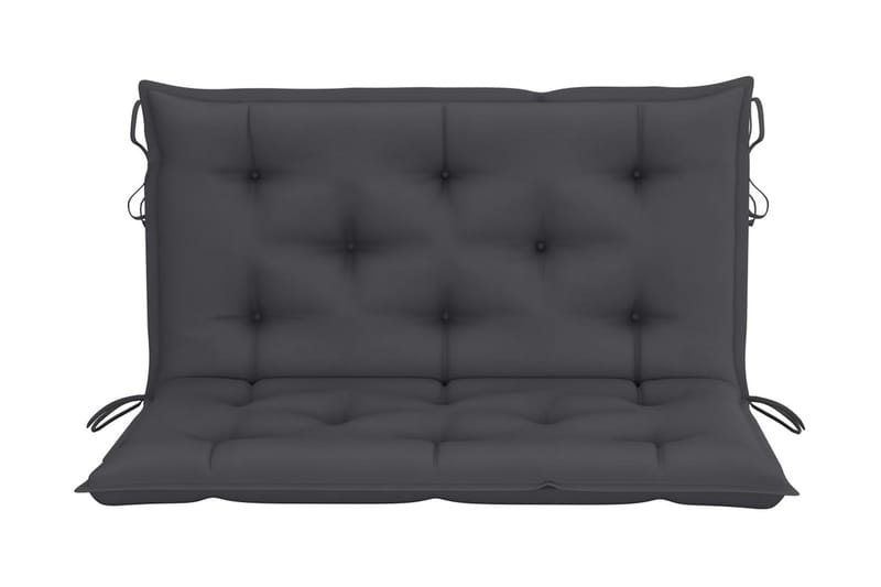 2-personers gyngesofa med palmeblade og hynde 202 cm bambus - Brun - Havemøbler - Havesofaer & bænke - Hængesofaer