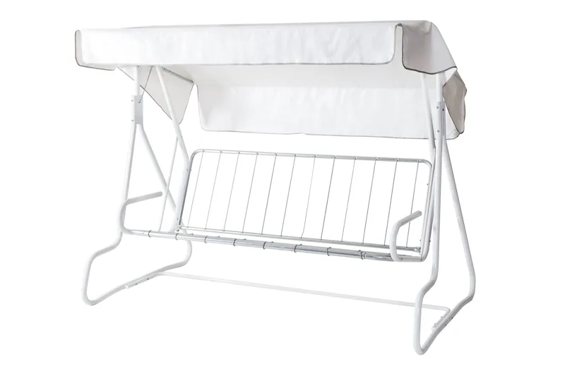 De Luxe 3-pers. havesofa, 77B - Hvid/Orange - Havemøbler - Havesofaer & bænke - Hængesofaer