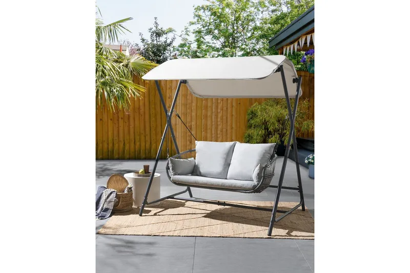 Hængesofa Fiastra - Lys grå - Havemøbler - Havesofaer & bænke - Hængesofaer