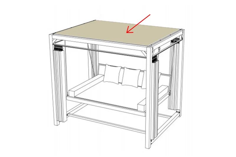 Barcelona Hængesofatag Beige - Havemøbler - Havesofaer & bænke - Hængesofaer - Hængesofa tag