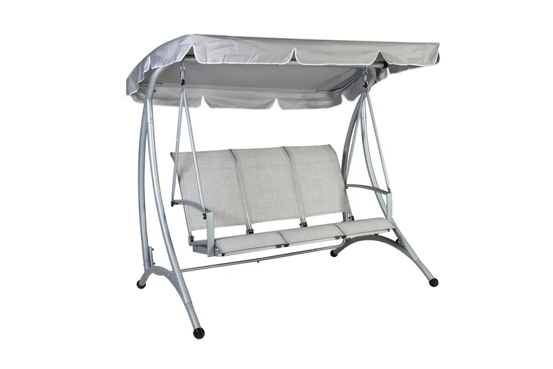 Hængekøje MAIRY 3-pers. 193x114xH171cm farve: grå, undefined